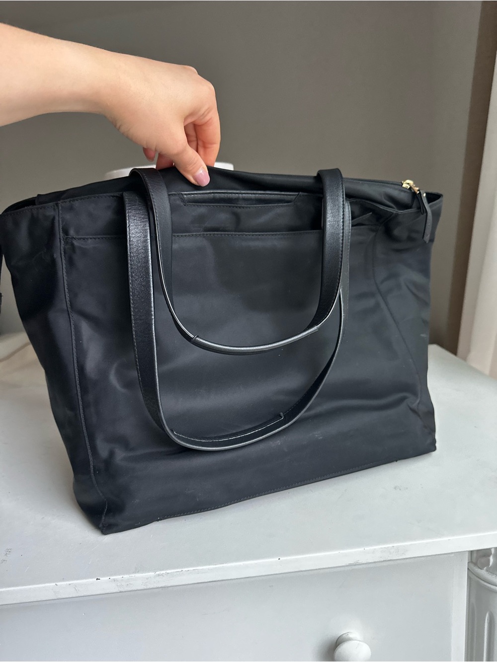 TUMI Large Nylon Tote Shoulder Bag